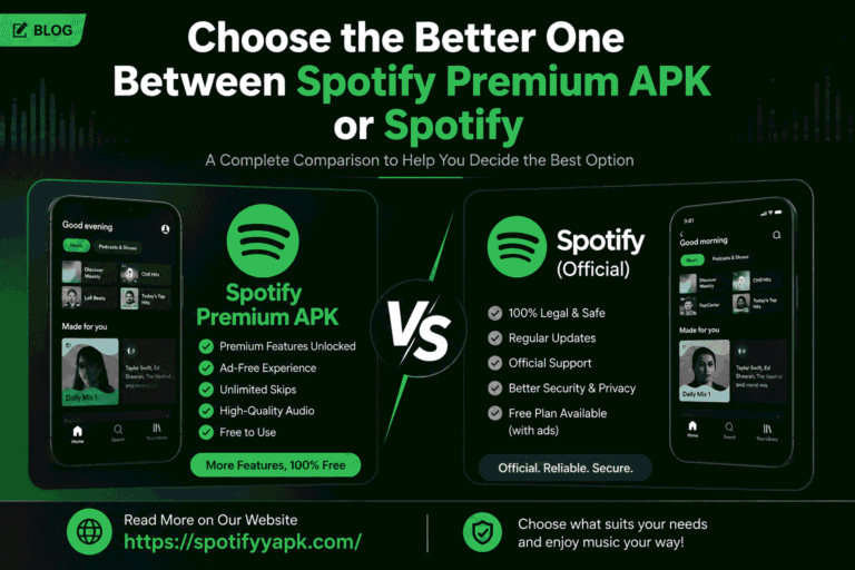 Spotify Premium APK vs Spotify