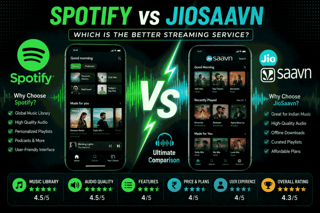 Spotify vs JioSaavn