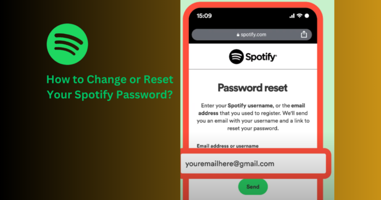 Spotify reset password